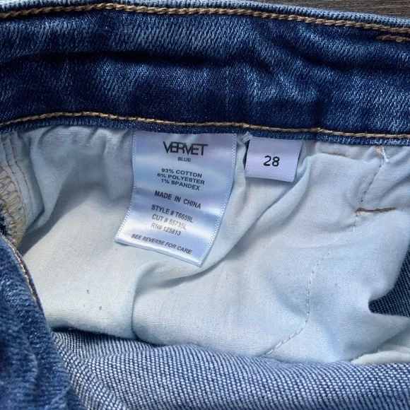 Vervet Wide Leg Jeans 28 NWOT - Picture 3 of 3
